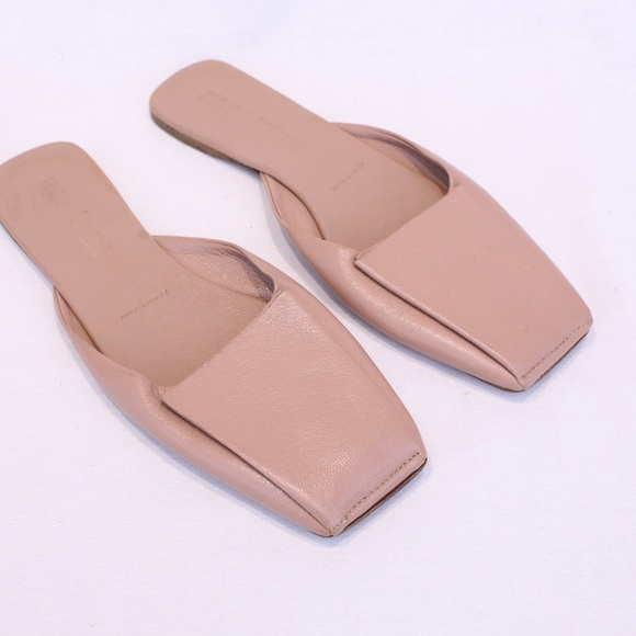 *SOLD*Jil Sander Blush Square Toe Mules - Picture 2 of 8